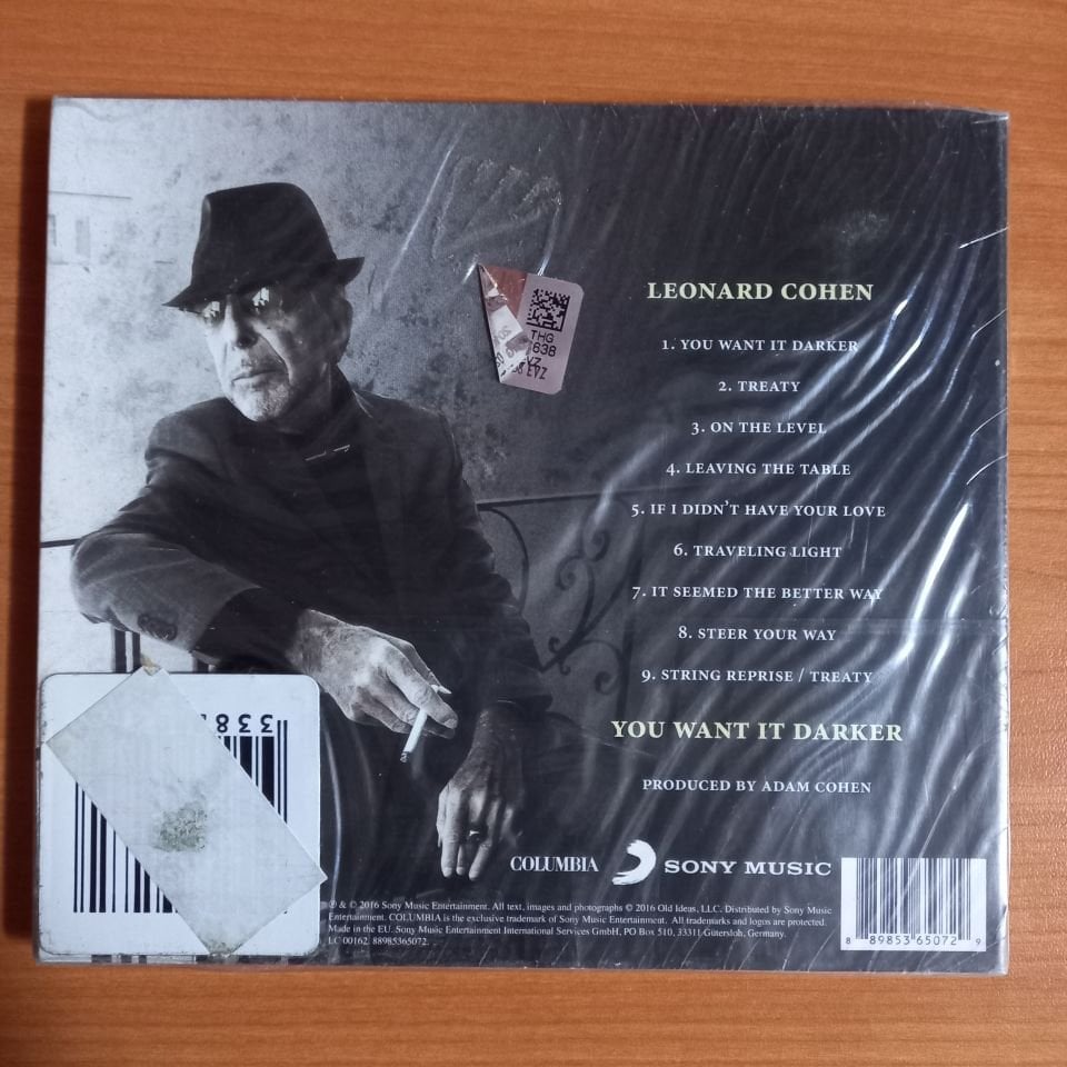 LEONARD COHEN – YOU WANT IT DARKER (2016) - CD SIFIR