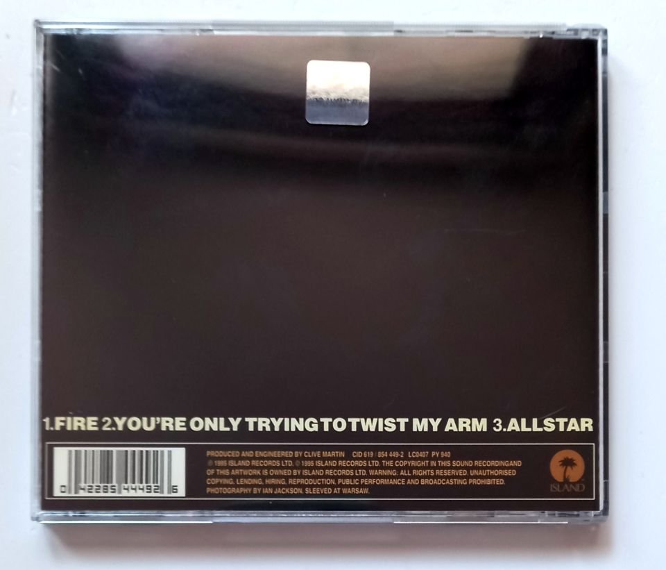 PURESSENCE – FIRE (1995) - CD SINGLE 2.EL