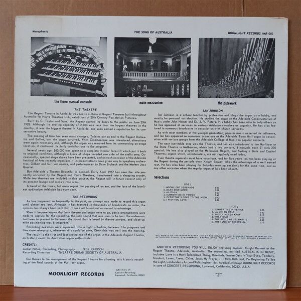 IAN JOHNSON – THE SOUND OF AUSTRALIA - LP 2.EL PLAK