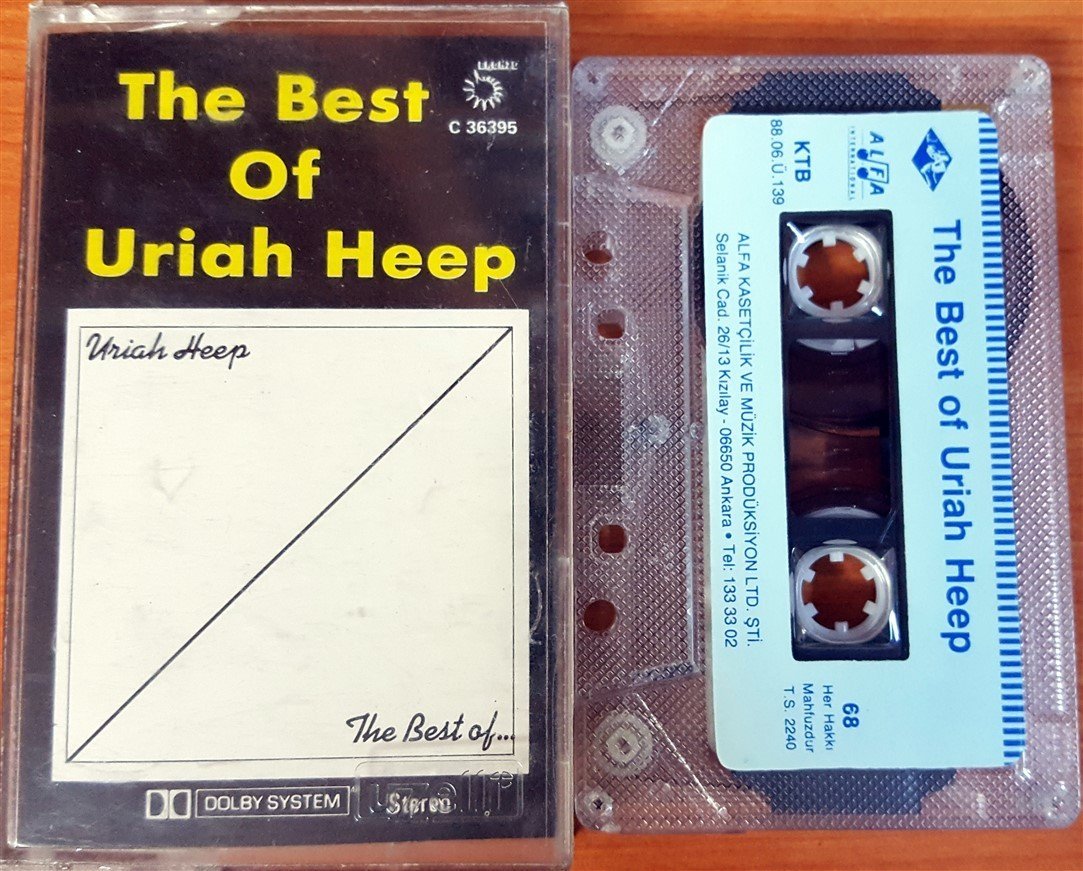 URIAH HEEP - THE BEST OF (1988) ALFA CASSETTE MADE IN TURKEY ''USED'' PAPER LABEL