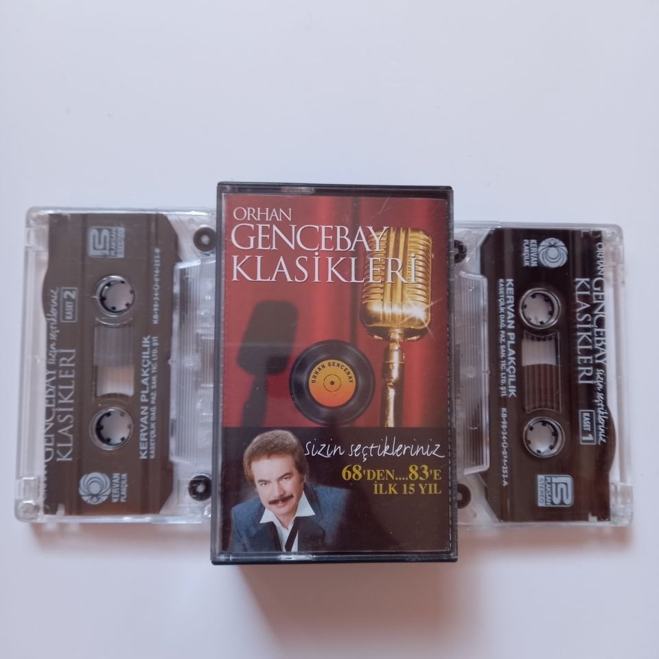 ORHAN GENCEBAY KLASİKLERİ 1 & 2 / SİZİN SEÇTİKLERİNİZ (1998) - 2 KASET 2.EL
