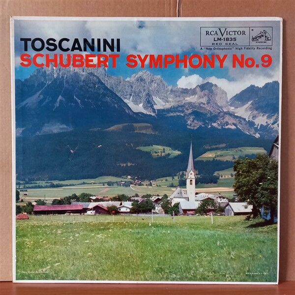 SCHUBERT: SYMPHONY NO. 9 / ARTURO TOSCANINI, NBC SYMPHONY ORCHESTRA - LP 2.EL PLAK