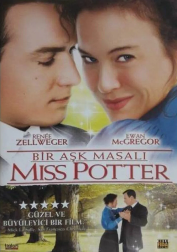 BİR AŞK MASALI - MISS POTTER - RENÉE ZELLWEGER - EWAN McGREGOR - DVD AMBALAJINDA SIFIR