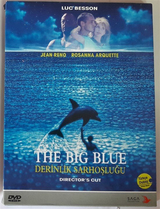 THE BIG BLUE - LE GRAND BLEU - DERİNLİK SARHOŞLUĞU - JEAN-MARC BARR - JEAN RENO - ROSANNA ARQUETTE - LUC BESSON - DIGIPACK DVD 2.EL
