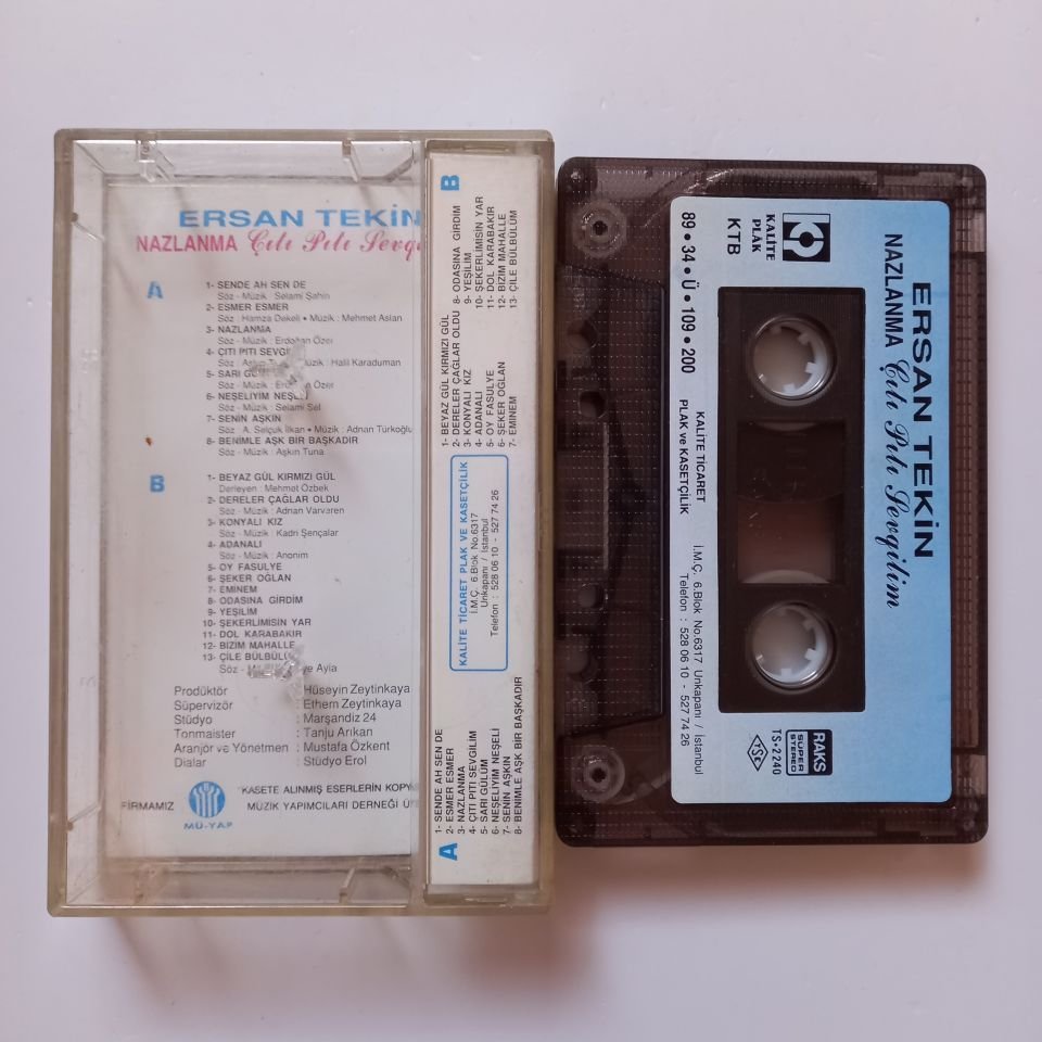 ERSAN TEKİN - NAZLANMA / ÇITI PITI SEVGİLİM (1989) - KASET 2.EL