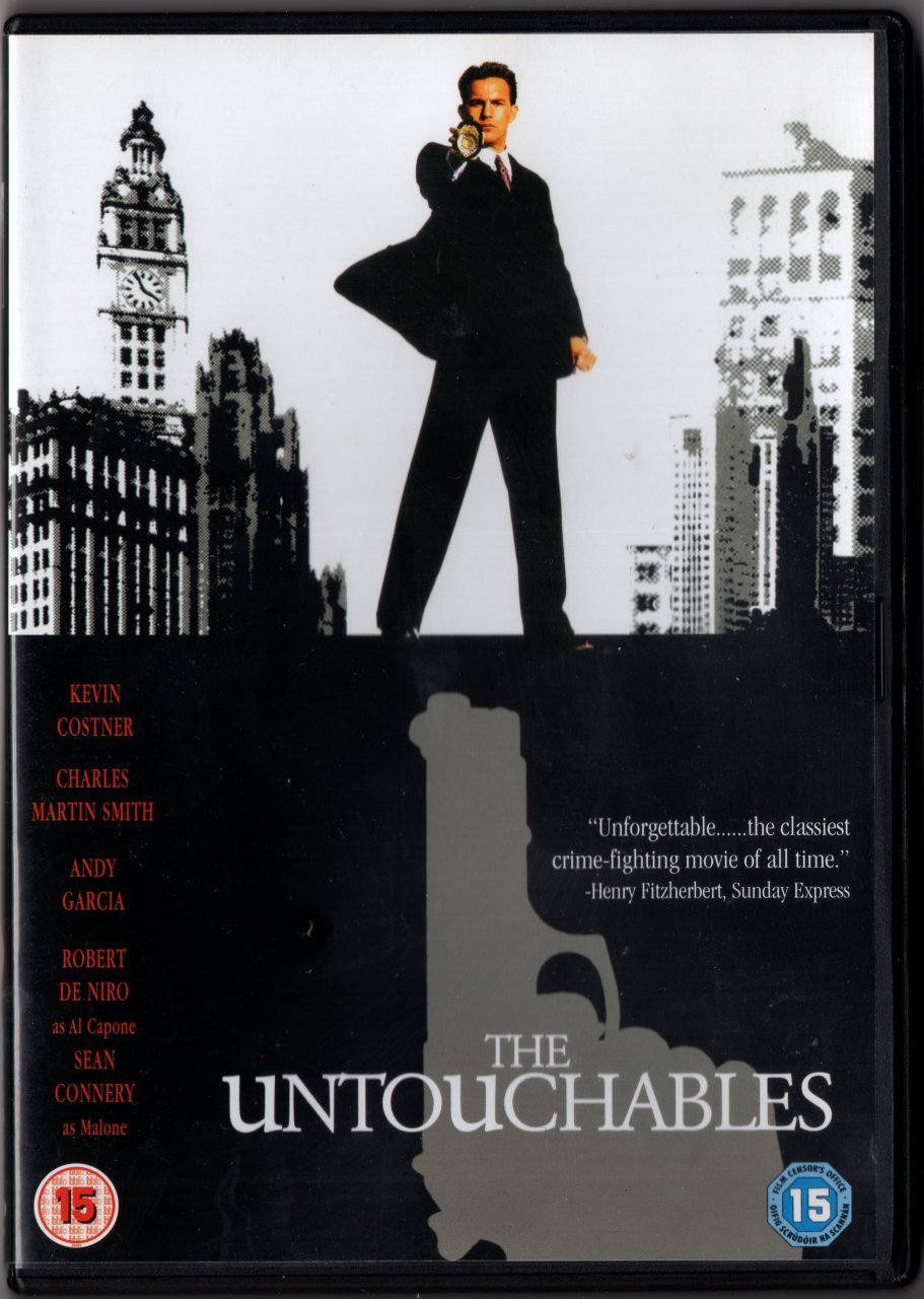 The UNTOUCHABLES - DOKUNULMAZLAR - KEVIN COSTNER - ROBERT DE NIRO - ANDY GARCIA - SEAN CONNERY - CHARLES MARTIN SMITH - BRIAN DE PALMA - DVD 2.EL