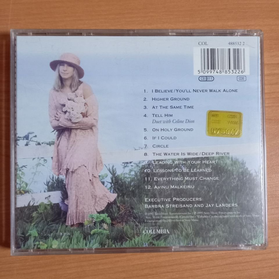 BARBRA STREISAND – HIGHER GROUND (1997) - CD 2.EL