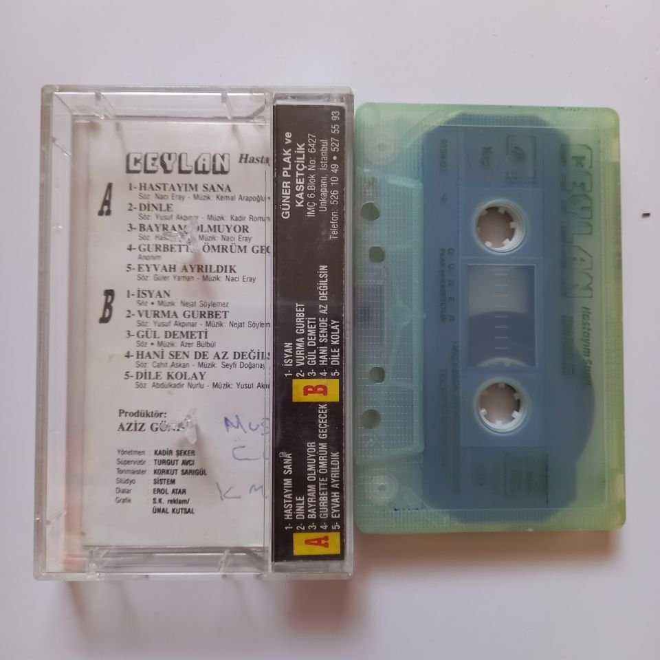 CEYLAN - HASTAYIM SANA / DİNLE (1991) - KASET 2.EL