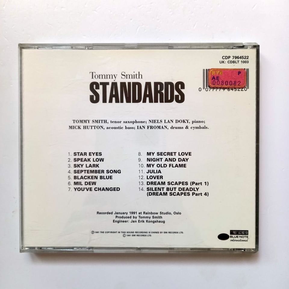 TOMMY SMITH – STANDARDS (1991) - CD 2.EL