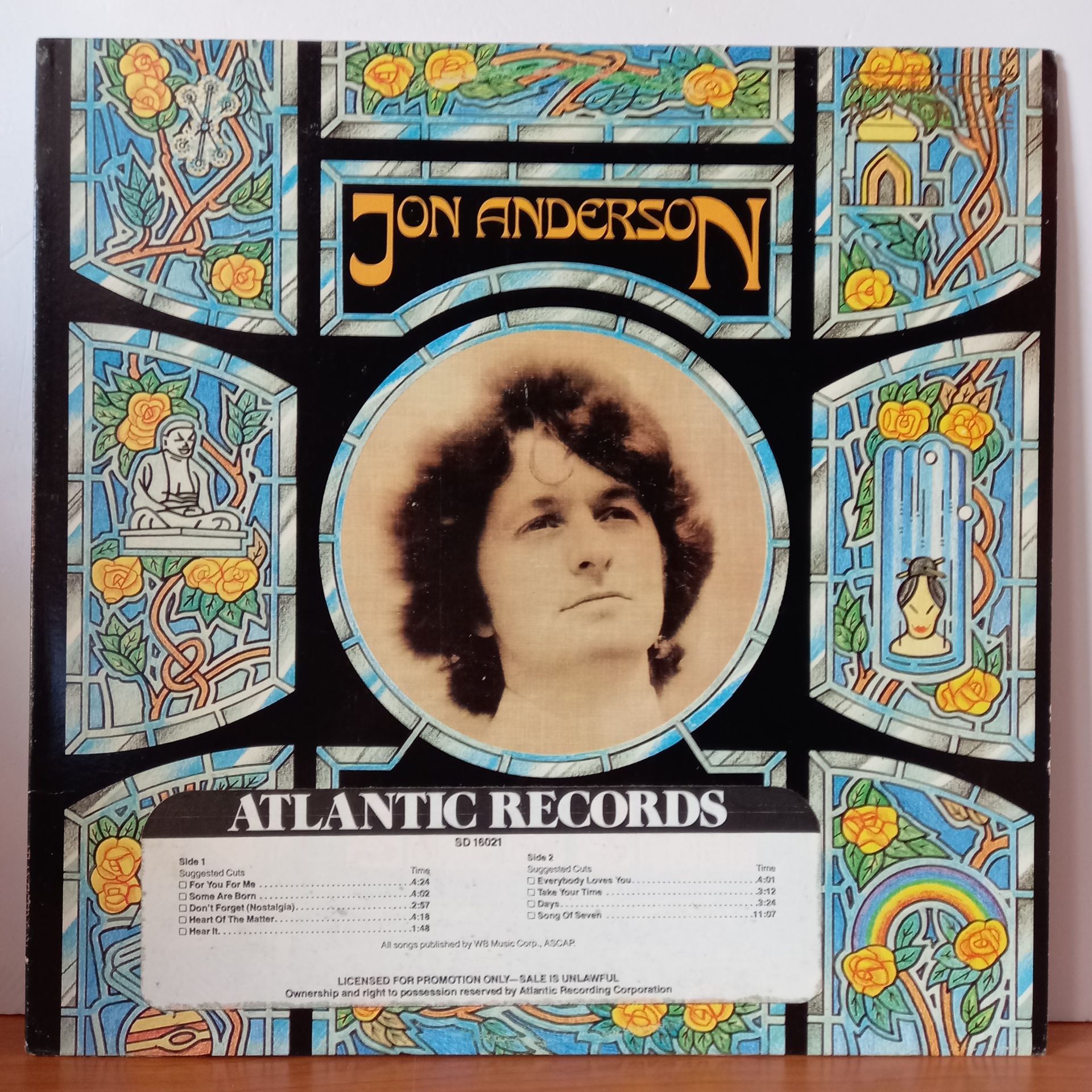 JON ANDERSON – SONG OF SEVEN (1980) - LP  2.EL PLAK