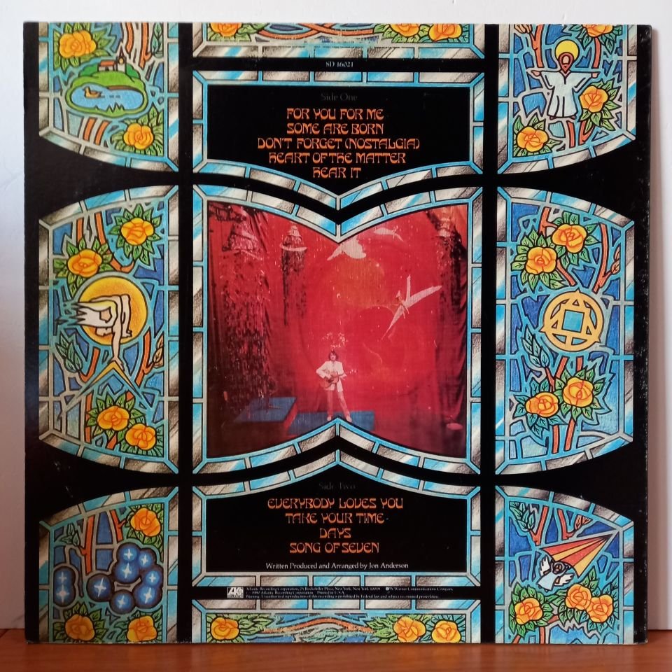JON ANDERSON – SONG OF SEVEN (1980) - LP  2.EL PLAK