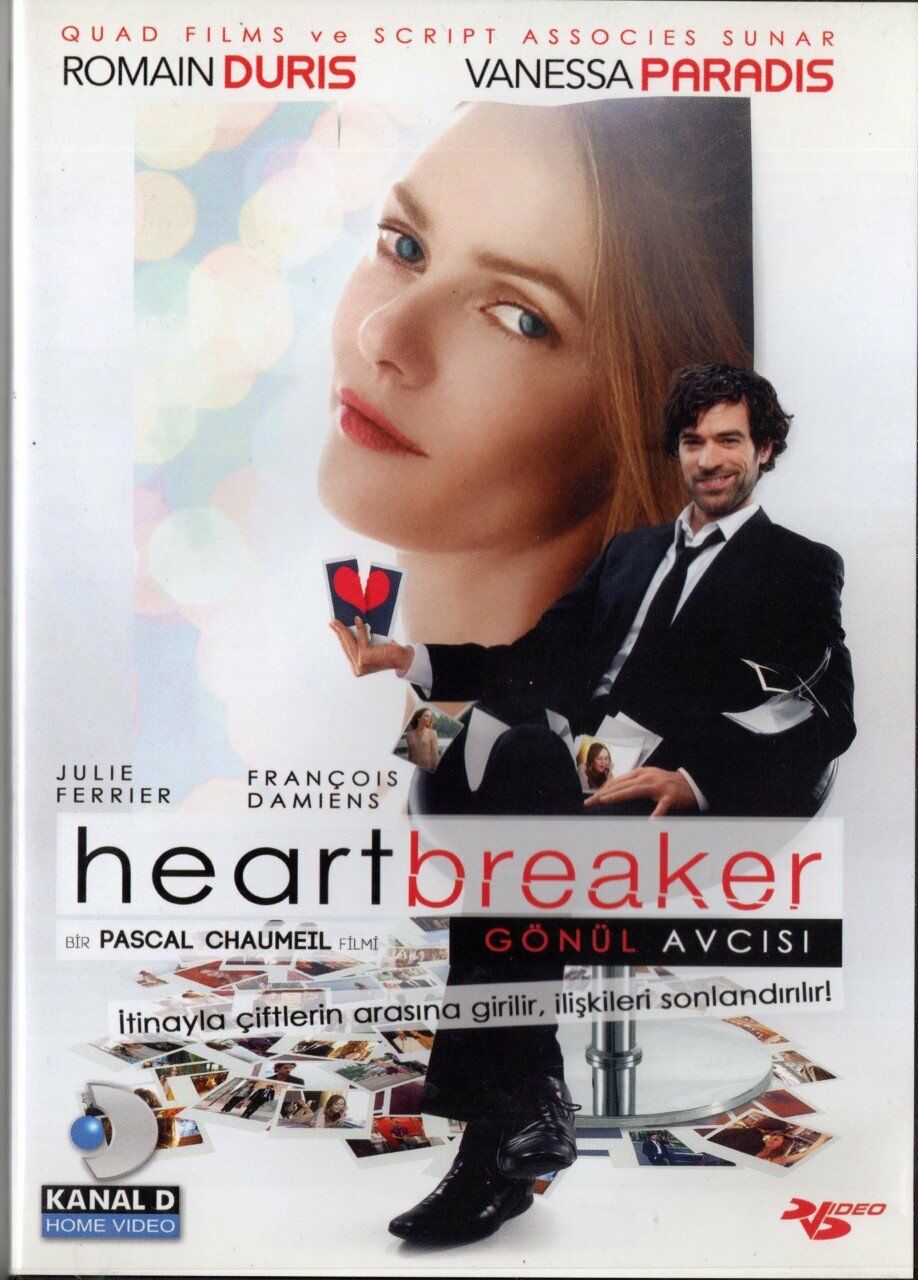 HEARTBREAKER - GÖNÜL AVCISI - L'ARNACOEUR - ROMAIN DURIS - VANESSA PARADIS - PASCAL CHAUMEIL - DVD 2.EL