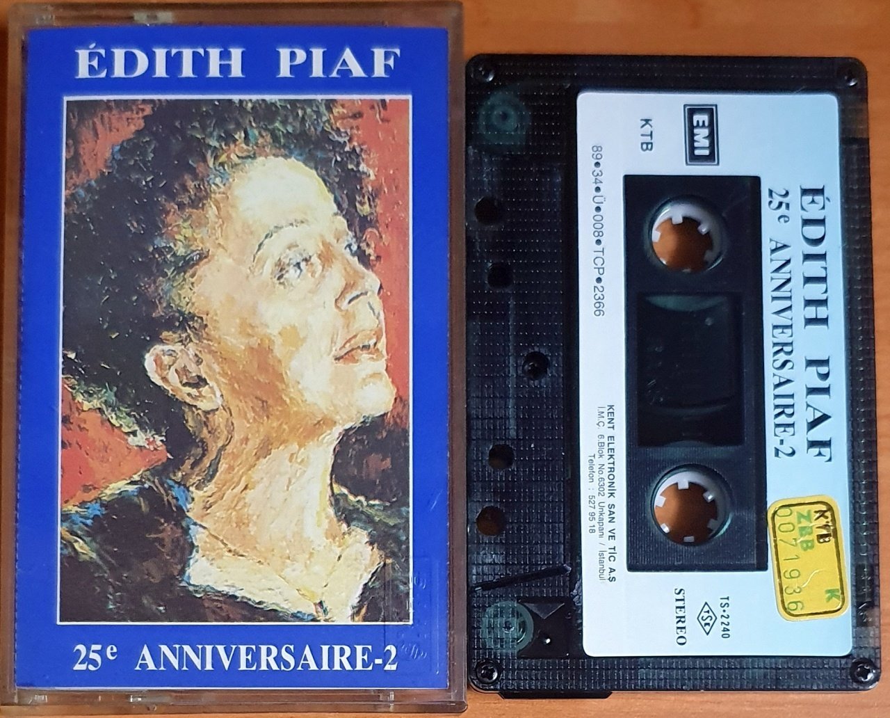 EDITH PIAF - 25e ANNIVERSAIRE-2 (1989) - KASET 2.EL