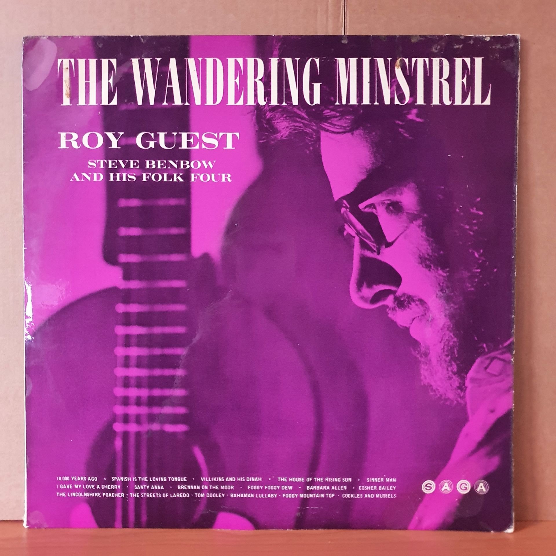 THE WANDERING MINSTREL / ROY GUEST WITH STEVE BENBOW AND HIS FOLK FOUR (1962) - LP 2.EL PLAK