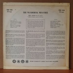 THE WANDERING MINSTREL / ROY GUEST WITH STEVE BENBOW AND HIS FOLK FOUR (1962) - LP 2.EL PLAK