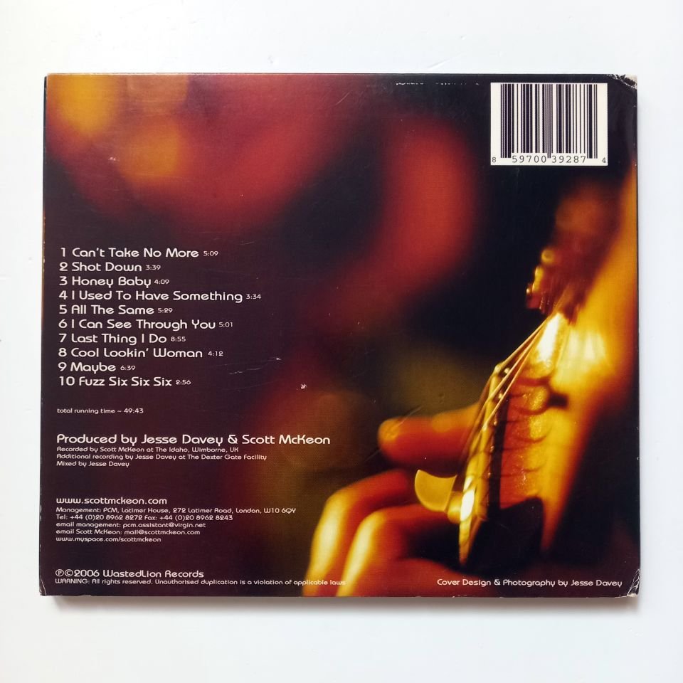 SCOTT MCKEON – CAN'T TAKE NO MORE (2006) - CD 2.EL
