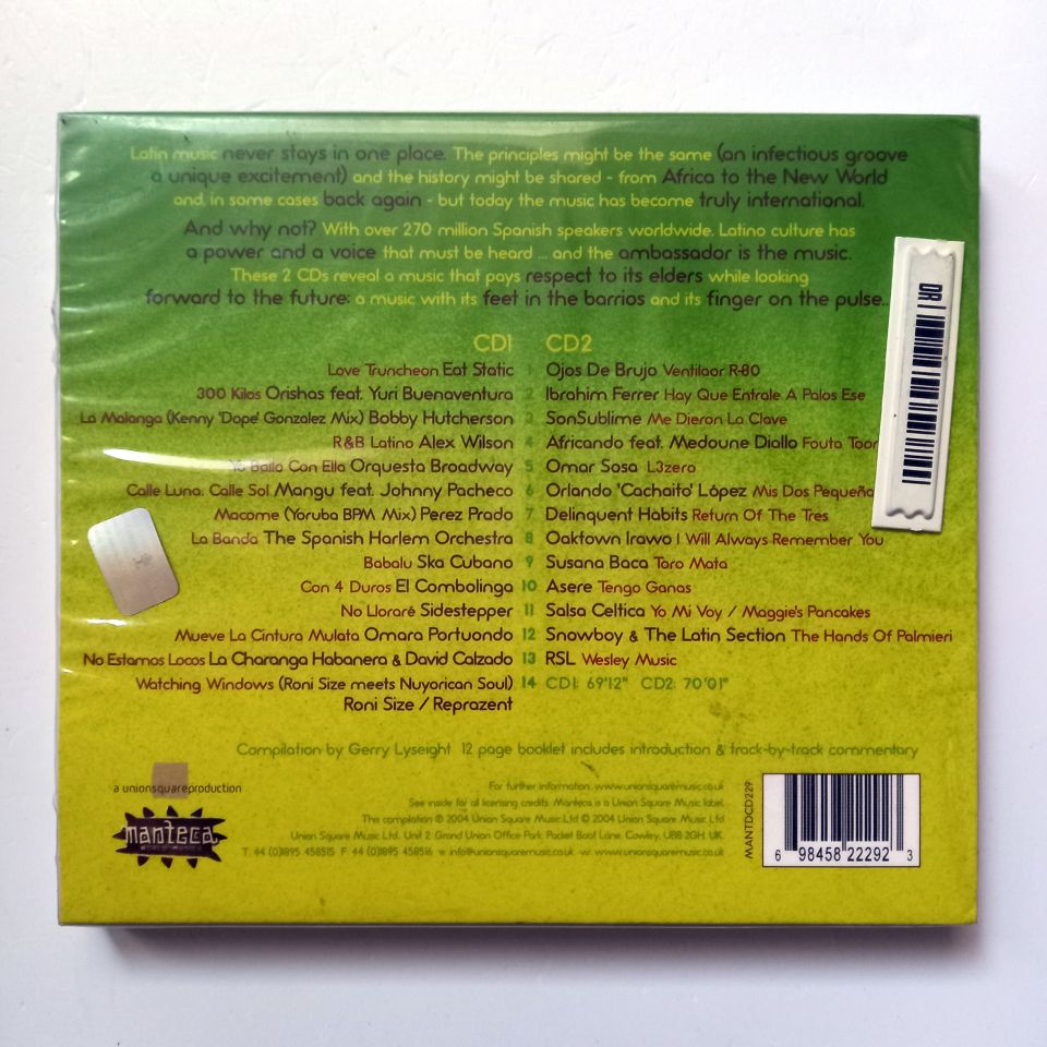 NU LATIN - THE FRESH SOUNDS OF TODAY'S NEW LATIN MUSIC / ORISHAS, SIDESTEPPER, OJOS DE BRUJOİ IBRAHIM FERRER, DELINQUENT HABITS (2004) - 2CD SIFIR