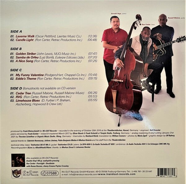 RON CARTER – GOLDEN STRIKER - LIVE AT THEATERSTÜBCHEN, KASSEL (2017) - 2xLP 2021 AUDIOPHILE EDITION REISSUE SIFIR PLAK
