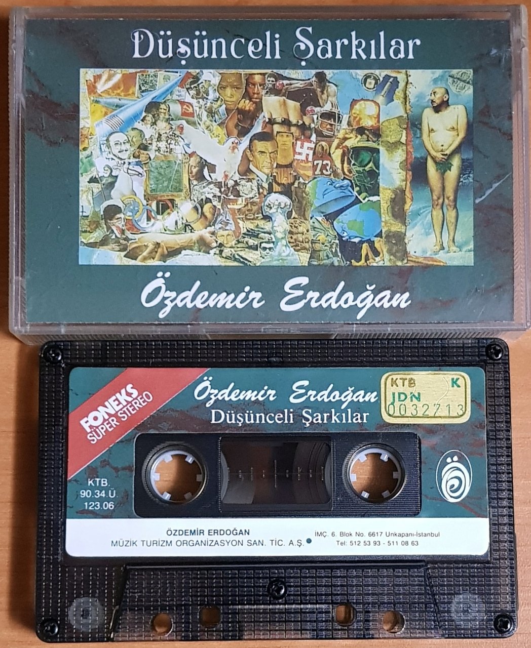 ÖZDEMİR ERDOĞAN - DÜŞÜNCELİ ŞARKILAR (1990) ÖZDEMİR ERDOĞAN MÜZİK KASET 2.EL