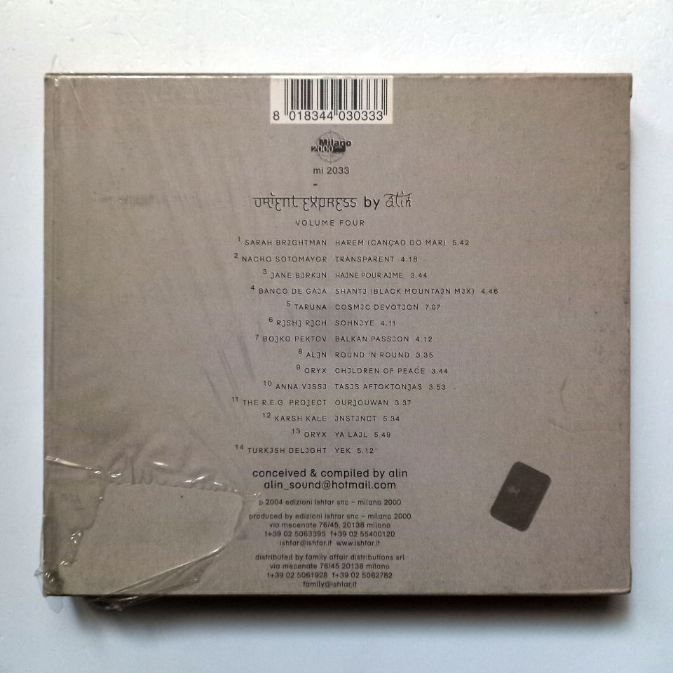 ORIENT EXPRESS VOL. 4 BY ALIN / SARAH BRIGHTMAN, JANE BIRKIN, ORYX, TARUNA, BANCO DE GAJA (2004) - CD 2.EL