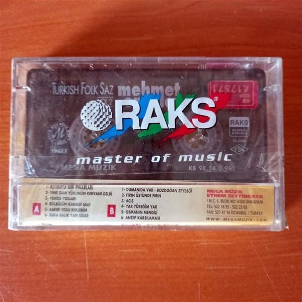 MEHMET ERENLER - TURKISH FOLK SAZ VOL.2 (1998) - KASET SIFIR