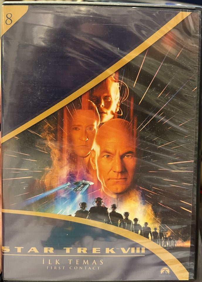 STAR TREK VIII FIRST CONTACT/ İLK TEMAS - PATRICK STEWART - DVD 2.EL