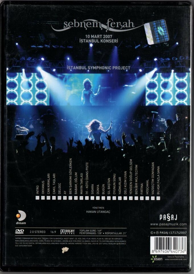 ŞEBNEM FERAH - 10 MART 2007 İSTANBUL KONSERİ - DVD 2.EL
