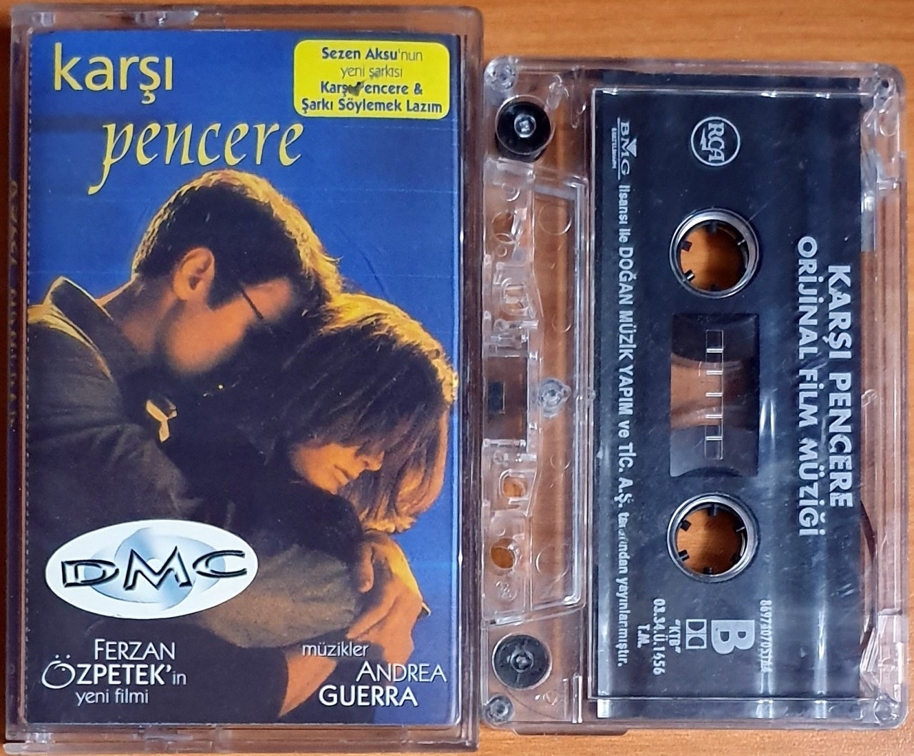 KARŞI PENCERE ORJİNAL FİLM MÜZİĞİ / ANDREA GUERRA (2003) - KASET DMC 2.EL