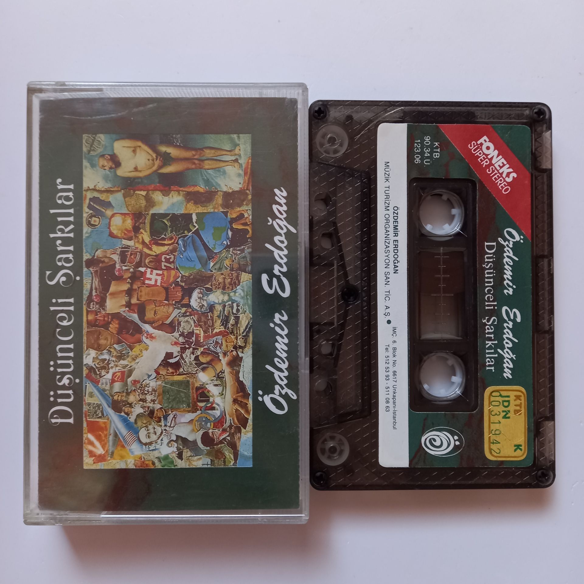 ÖZDEMİR ERDOĞAN - DÜŞÜNCELİ ŞARKILAR (1990) - KASET 2.EL