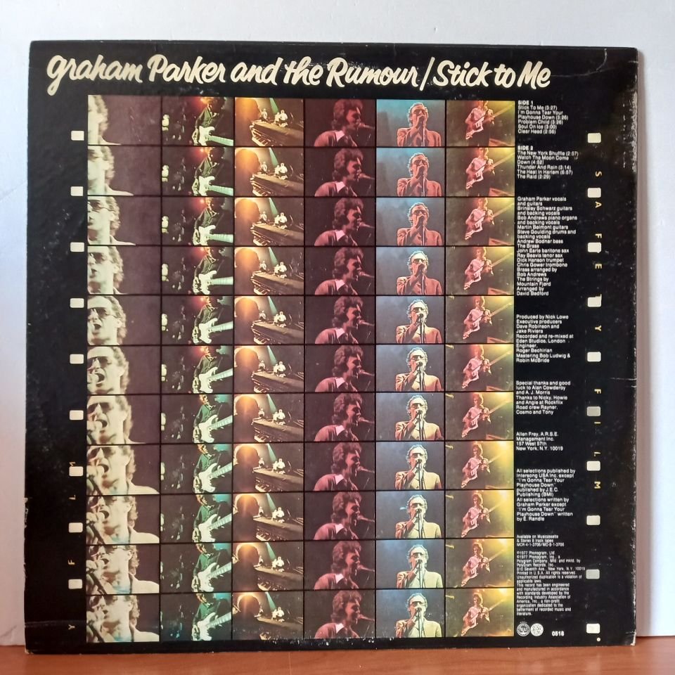 GRAHAM PARKER AND THE RUMOUR – STICK TO ME (1977) - LP  2.EL PLAK