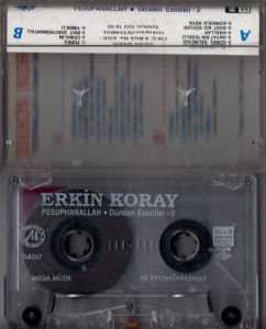 ERKİN KORAY - FESUPANALLAH / DÜNDEN ESİNTİLER 3 (1995) - KASET 2.EL