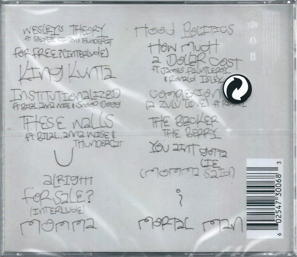 KENDRICK LAMAR - TO PIMP A BUTTERFLY (2015) - CD AMBALAJINDA SIFIR