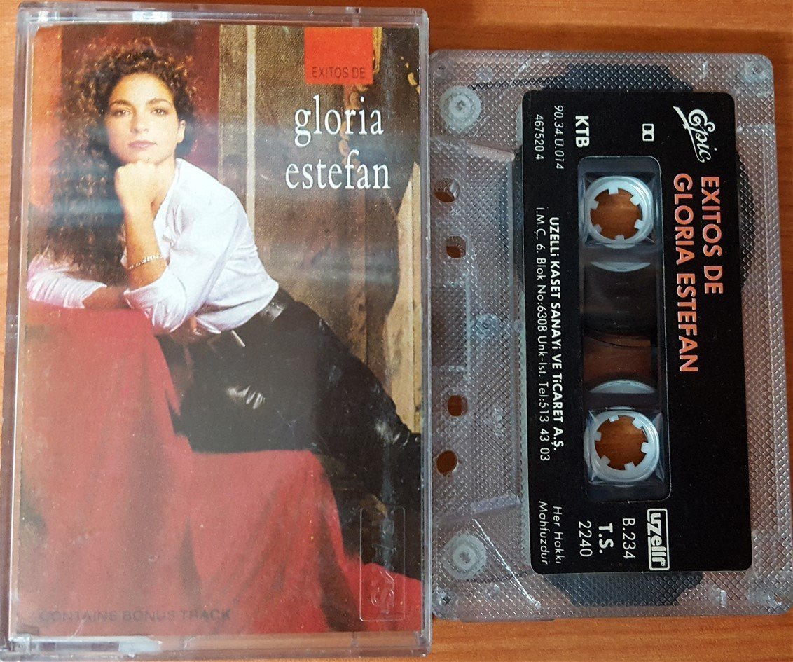 GLORIA ESTEFAN - EXITOS DE (1990) UZELLI CASSETTE MADE IN TURKEY ''USED''