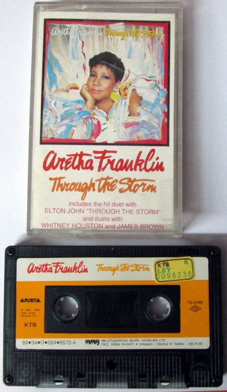 ARETHA FRANKLIN - THROUGH THE STORM (1989) MMY CASSETTE MADE IN TURKEY ''USED''