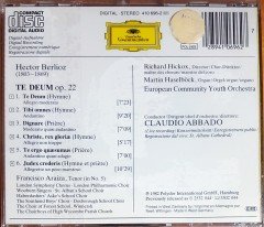 BERLIOZ: TE DEUM / CLAUDIO ABBADO (1983) DEUTSCHE GRAMMOPHON CD SIFIR