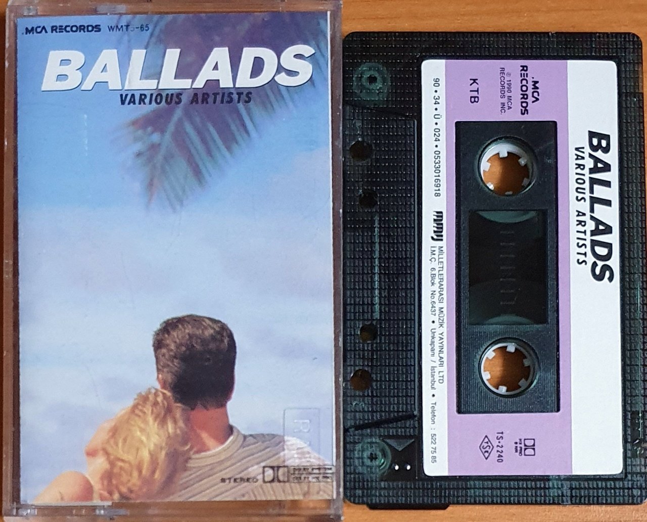 BALLADS VARIOUS ARTISTS / DIANA ROSS, BOBBY BROWN, NEW EDITION, THE JETS, GLADYS KNIGHT (1990) - KASET MMY 2.EL