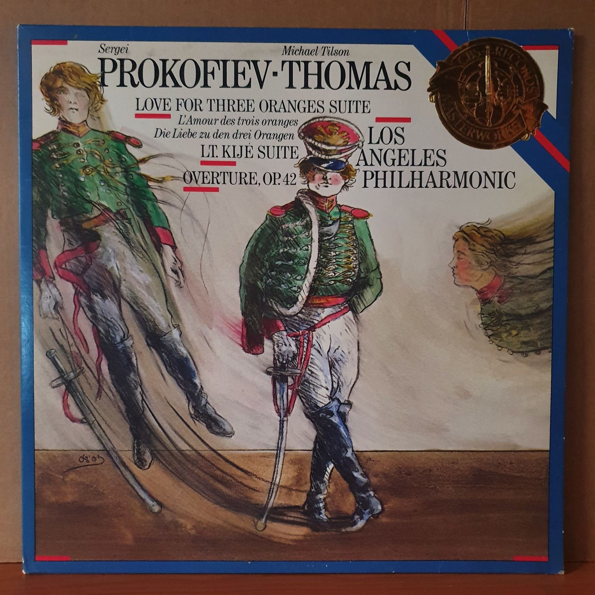SERGEI PROKOFIEV / MICHAEL TILSON THOMAS / LOVE FOR THREE ORNAGES SUITE, LT. KIJE SUITE, OVERTURE OP.42 (1983) - LP 2.EL PLAK