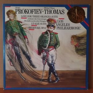 SERGEI PROKOFIEV / MICHAEL TILSON THOMAS / LOVE FOR THREE ORNAGES SUITE, LT. KIJE SUITE, OVERTURE OP.42 (1983) - LP 2.EL PLAK