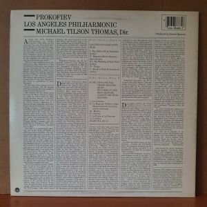 SERGEI PROKOFIEV / MICHAEL TILSON THOMAS / LOVE FOR THREE ORNAGES SUITE, LT. KIJE SUITE, OVERTURE OP.42 (1983) - LP 2.EL PLAK