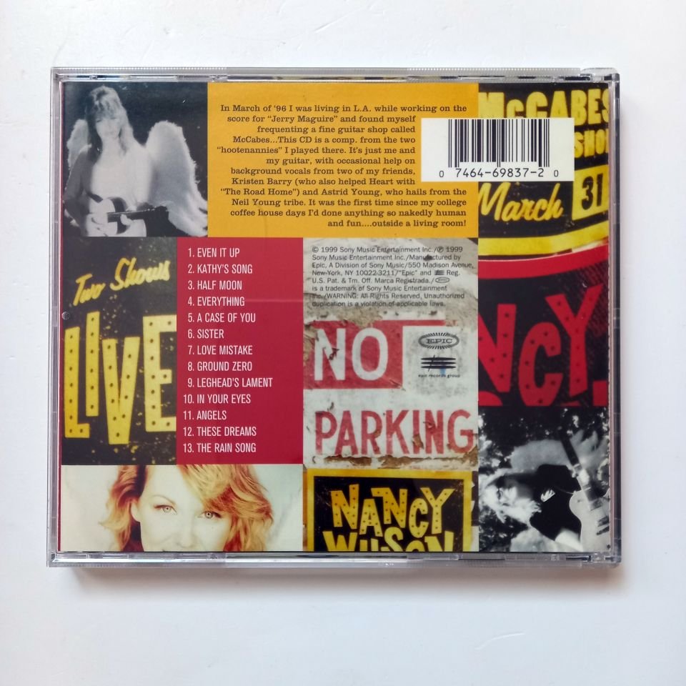 NANCY WILSON – LIVE AT MCCABES GUITAR SHOP (1999) - CD 2.EL