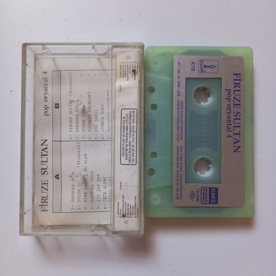 FİRUZE SULTAN - POP ORYANTAL 4 (1987) - KASET 2.EL
