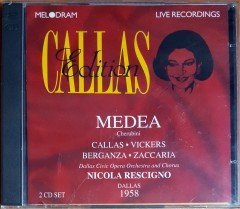 LUIGI CHERUBINI - MEDEA / CALLAS, VICKERS, BERGANZA, ZACCARIA, NICOLA RESCIGNO / DALLAS 1958 2CD SIFIR