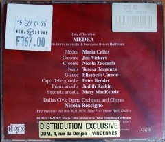 LUIGI CHERUBINI - MEDEA / CALLAS, VICKERS, BERGANZA, ZACCARIA, NICOLA RESCIGNO / DALLAS 1958 2CD SIFIR