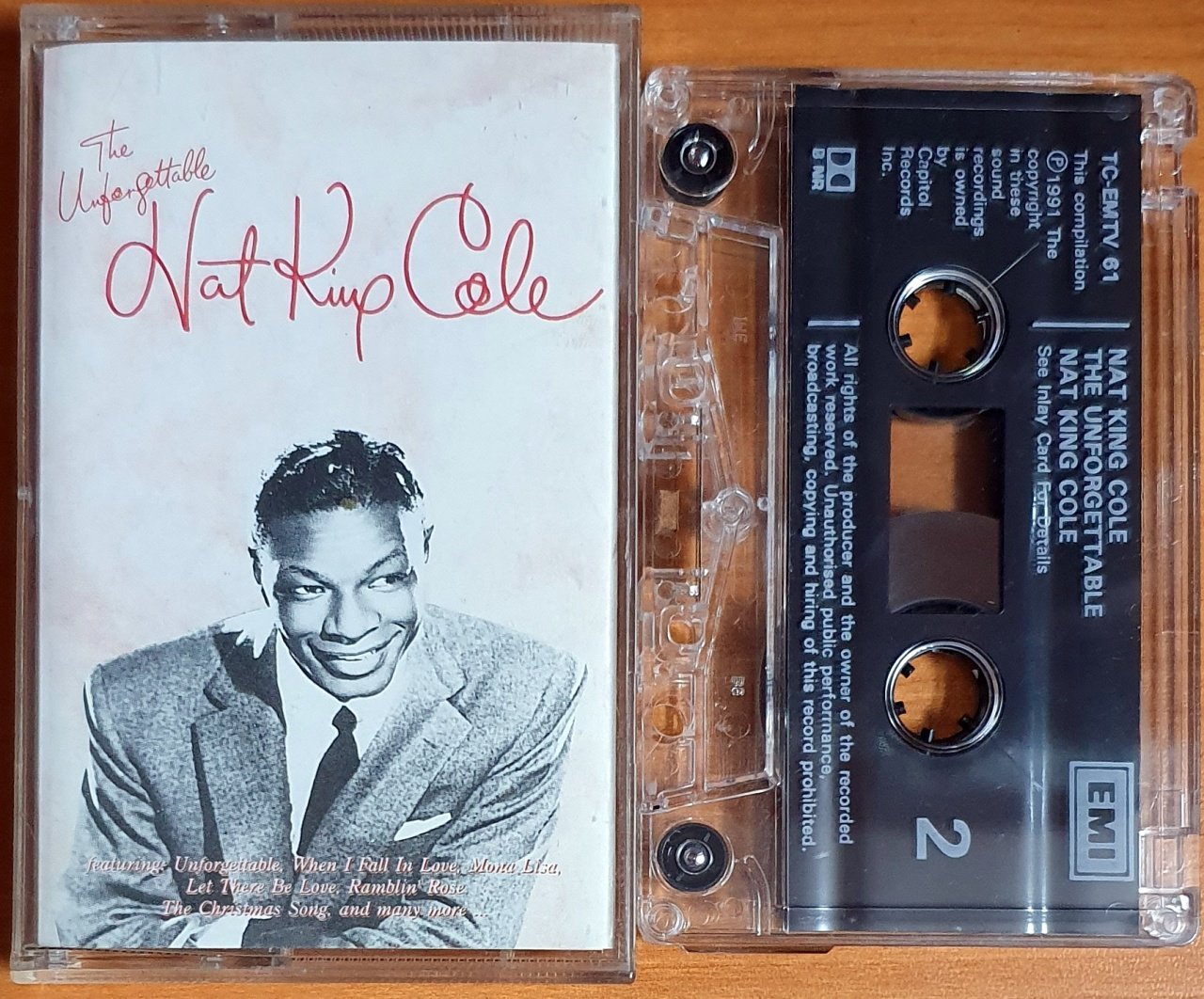 NAT KING COLE - THE UNFORGETTABLE (1991) - KASET MADE IN EU 2.EL