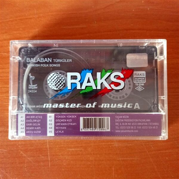 BALABAN - TURKISH FOLK SONGS (2002) - KASET SIFIR