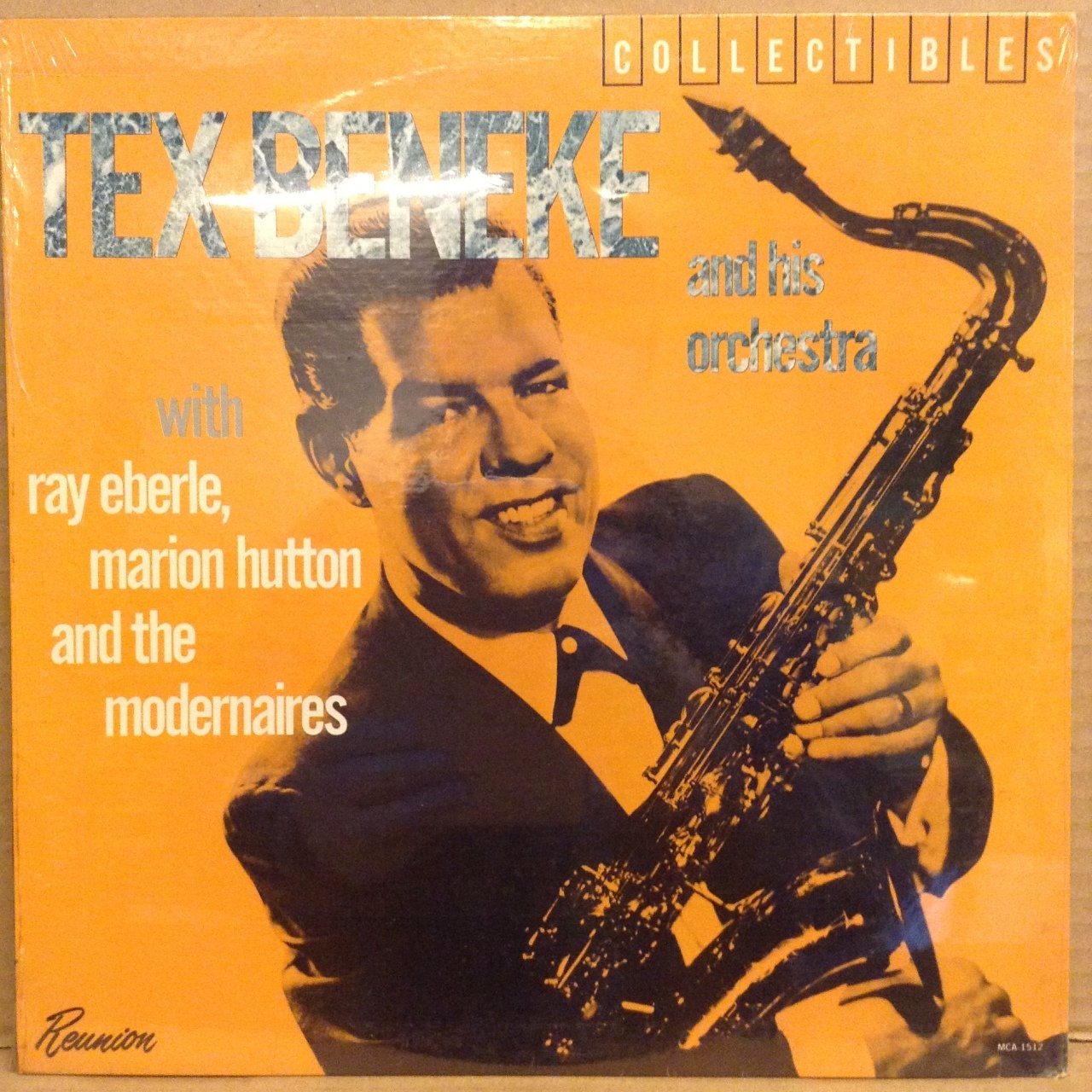 TEX BENEKE AND HIS ORCHESTRA WITH RAY EBERLE, MARION HUTTON 1982 BASKI SIFIR PLAK