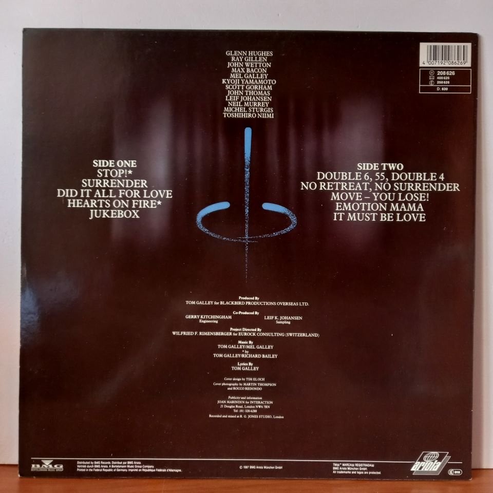 PHENOMENA II – DREAM RUNNER (1987) GLENN HUGHES JOHN WETTON- LP  2.EL PLAK