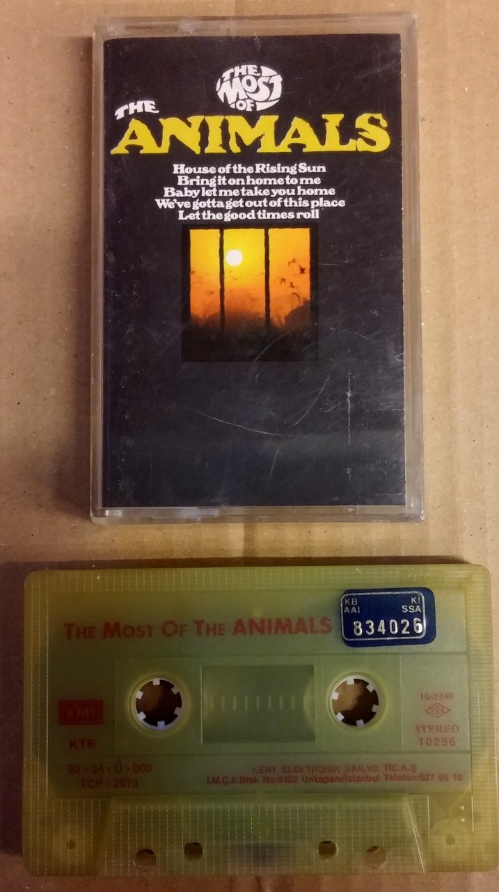 ANIMALS - MOST OF THE ANIMALS CASSETTE MADE IN TURKEY ''USED''