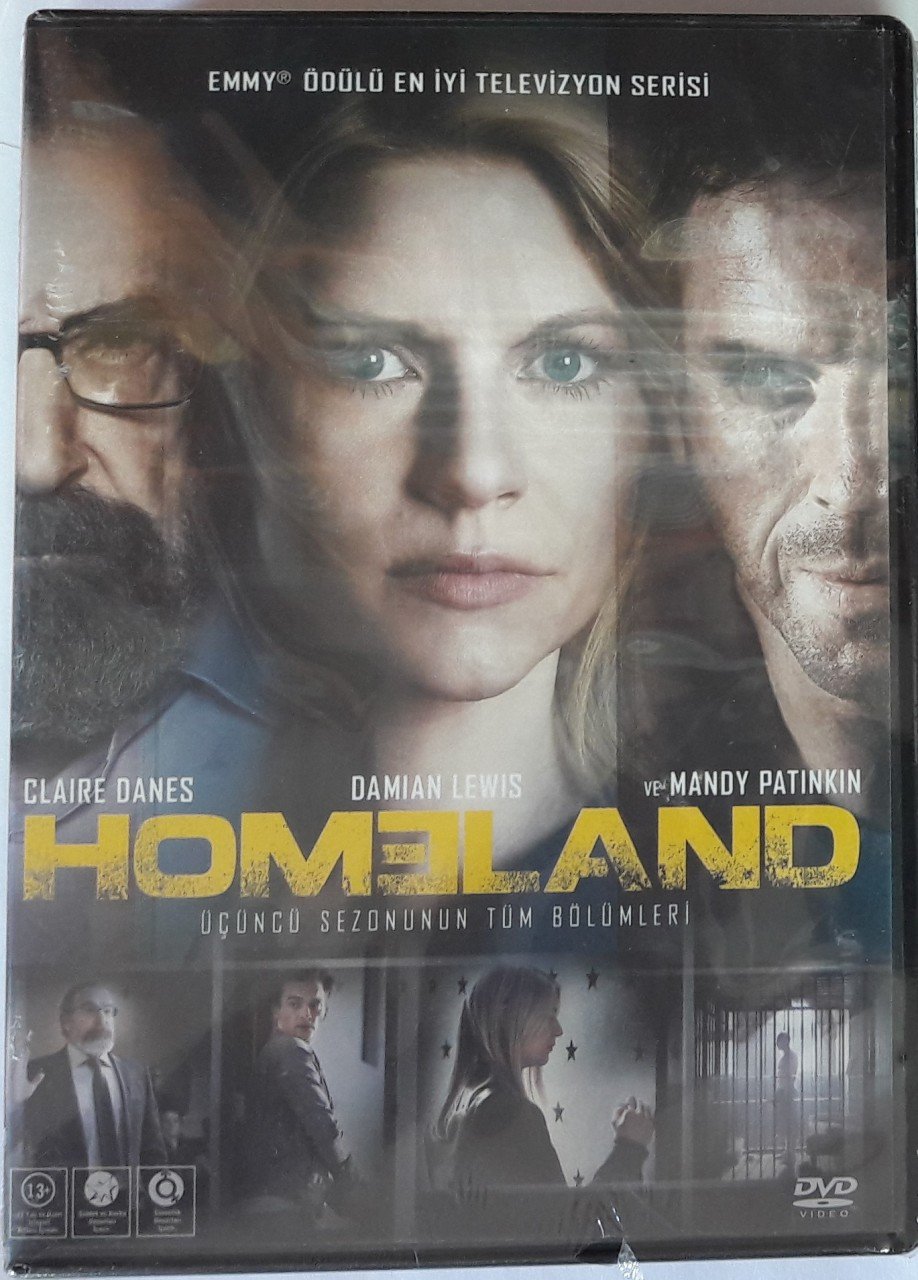HOMELAND - ÜÇÜNCÜ SEZON - CLAIRE DANES - DAMIAN LEWIS - MANDY PATINKIN - 4DVD SIFIR