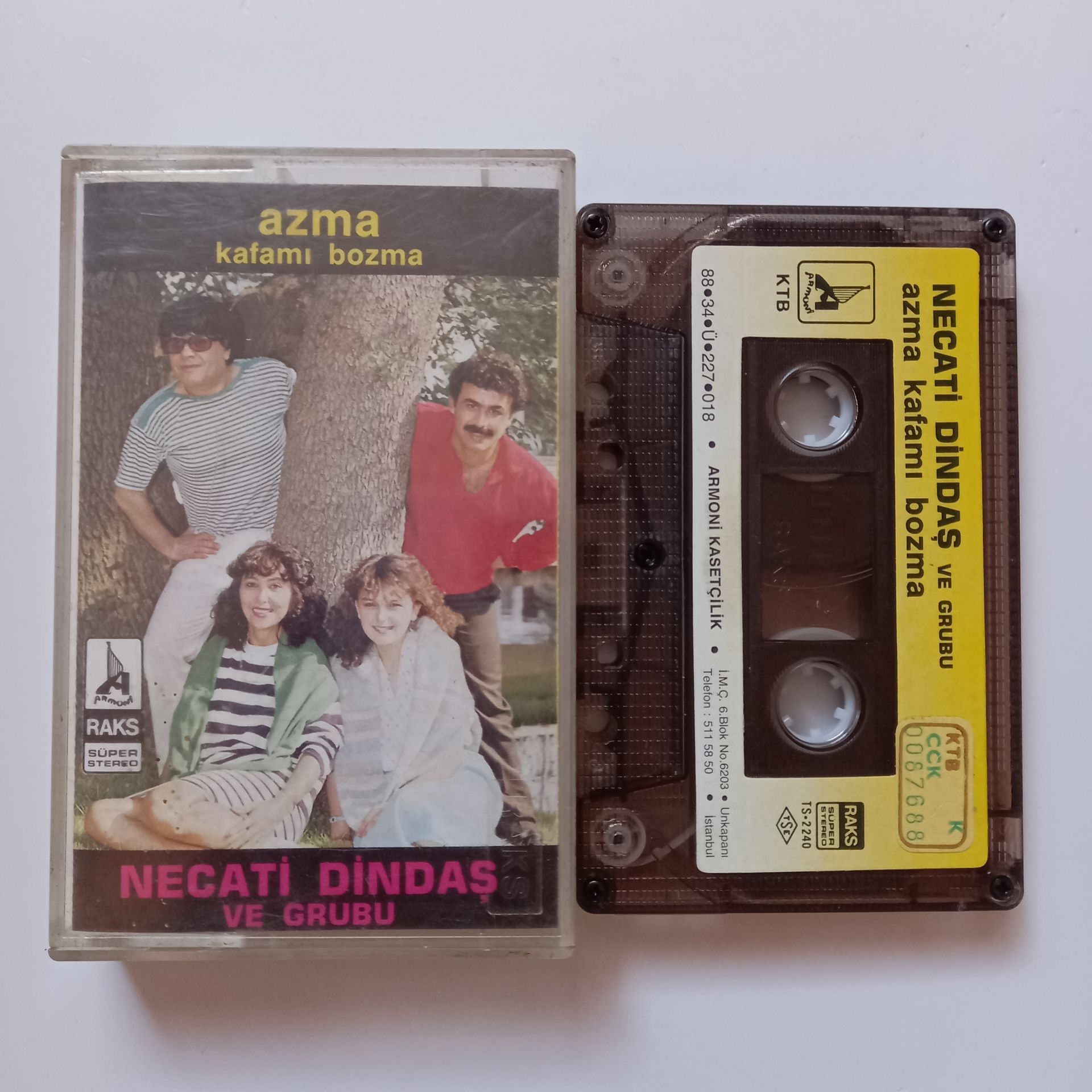 NECATİ DİNDAŞ VE GRUBU - AZMA KAFAMI BOZMA (1988) - KASET 2.EL